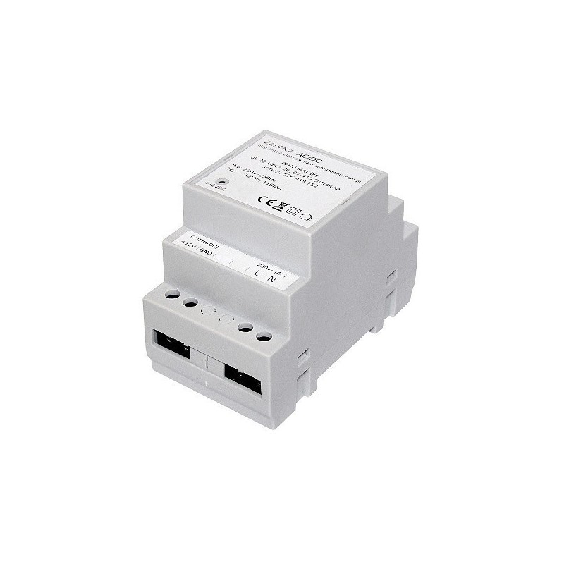 Zasilacz ﻿12V/200mA na szynę TH35